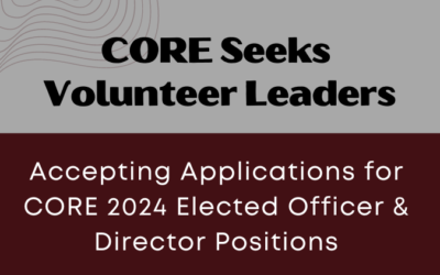 CORE Seeks Volunteer Leaders